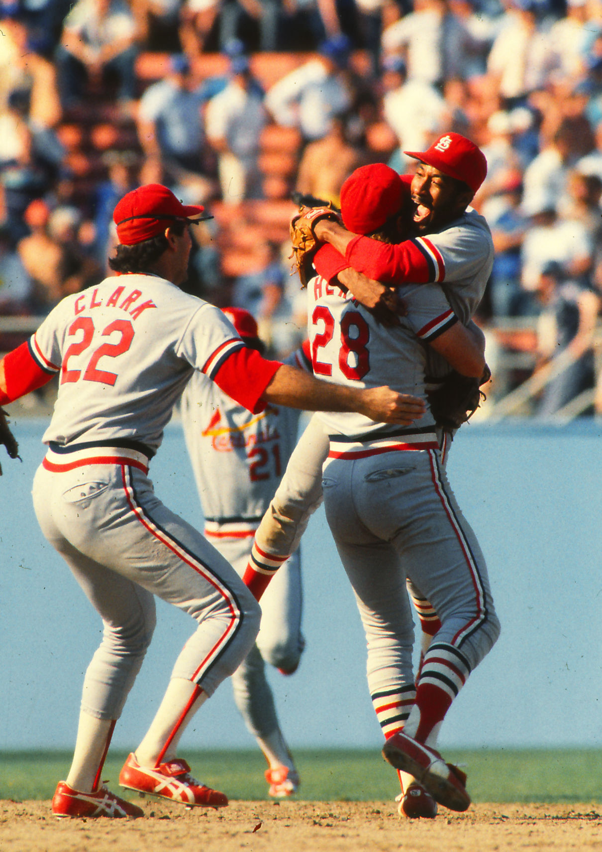 Cardinals beat the Dodgers in the NL 1985 series